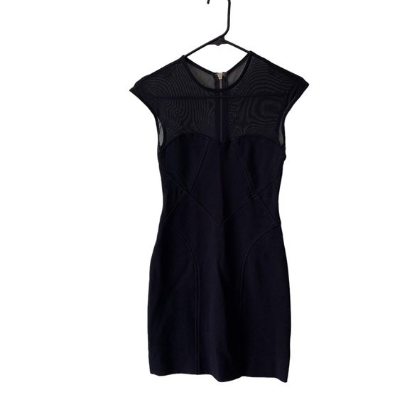 BEBE KARDASHIANS BLACK BODY-CON MINI DRESS - Picture 15 of 16